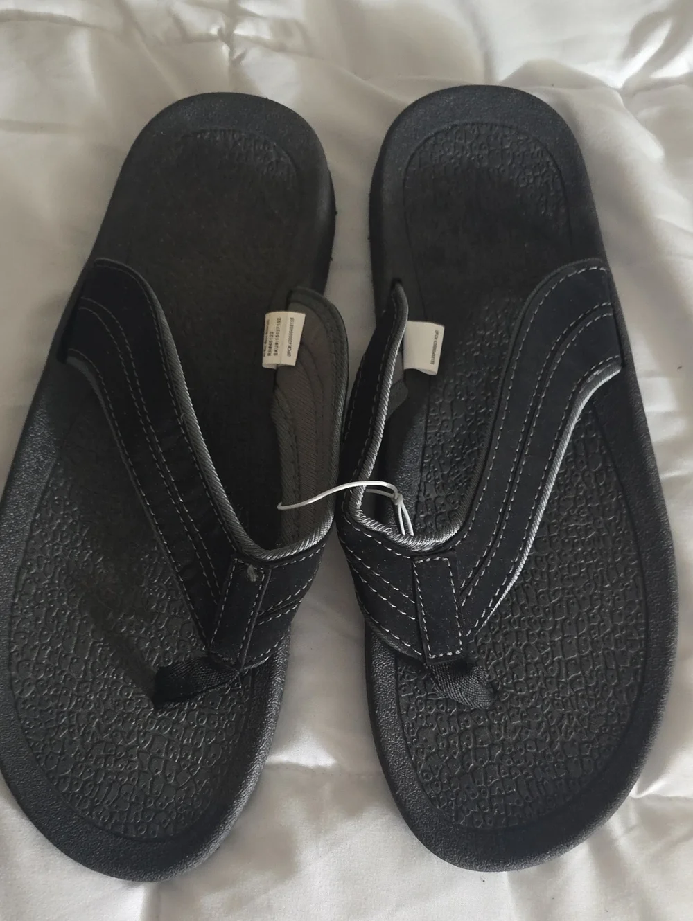 Black Men's Flip Flop Sandals Size 12/13